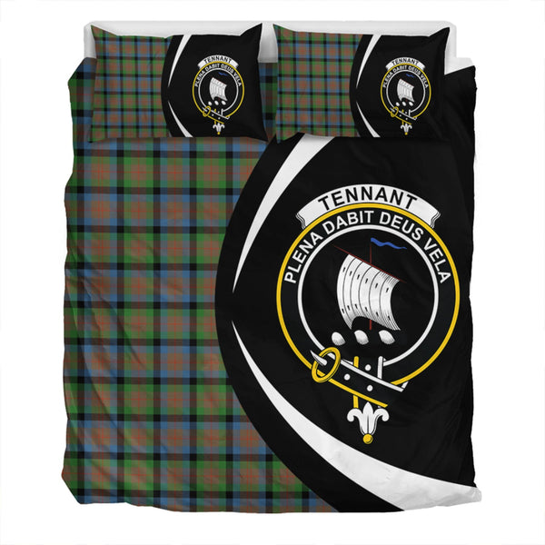 Tennant Ancient Clan Badge Tartan Bedding Set Circle Style