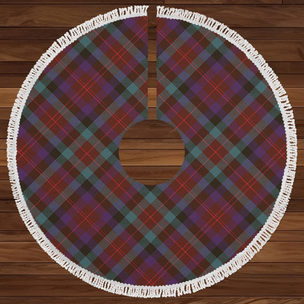 Tennant Weathered Clan Badge Tartan Christmas Tree Skirt