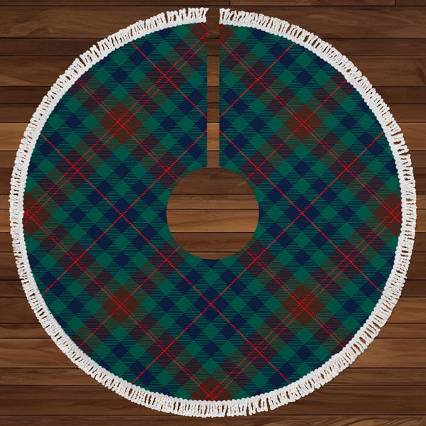 Tennant Yules Modern Clan Badge Tartan Christmas Tree Skirt