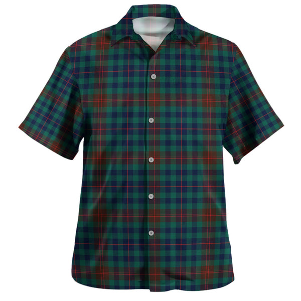 Tennant Yules Modern Clan Badge Tartan Hawaiian Shirt