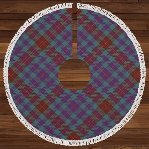 Tennant Yules Weathered Clan Badge Tartan Christmas Tree Skirt