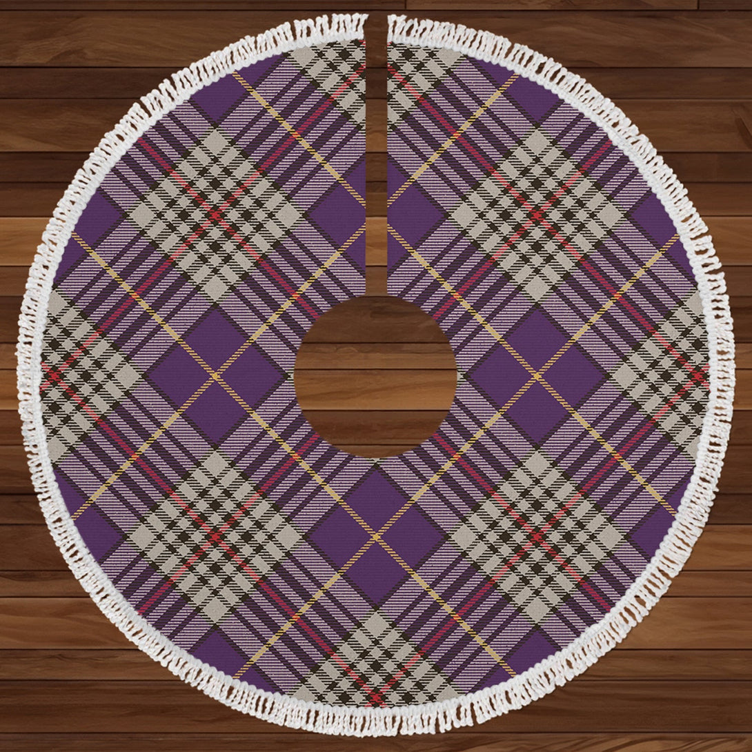 Thompson Variant (Thomson Variant) Weathered Clan Badge Tartan Christmas Tree Skirt