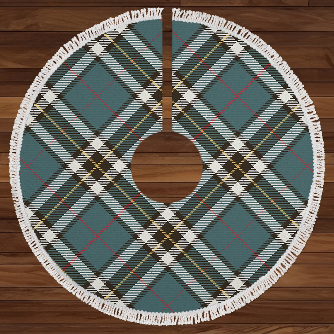 Thomson Blue (MacThomas Blue Thompson Dress) Weathered Tartan Christmas Tree Skirt