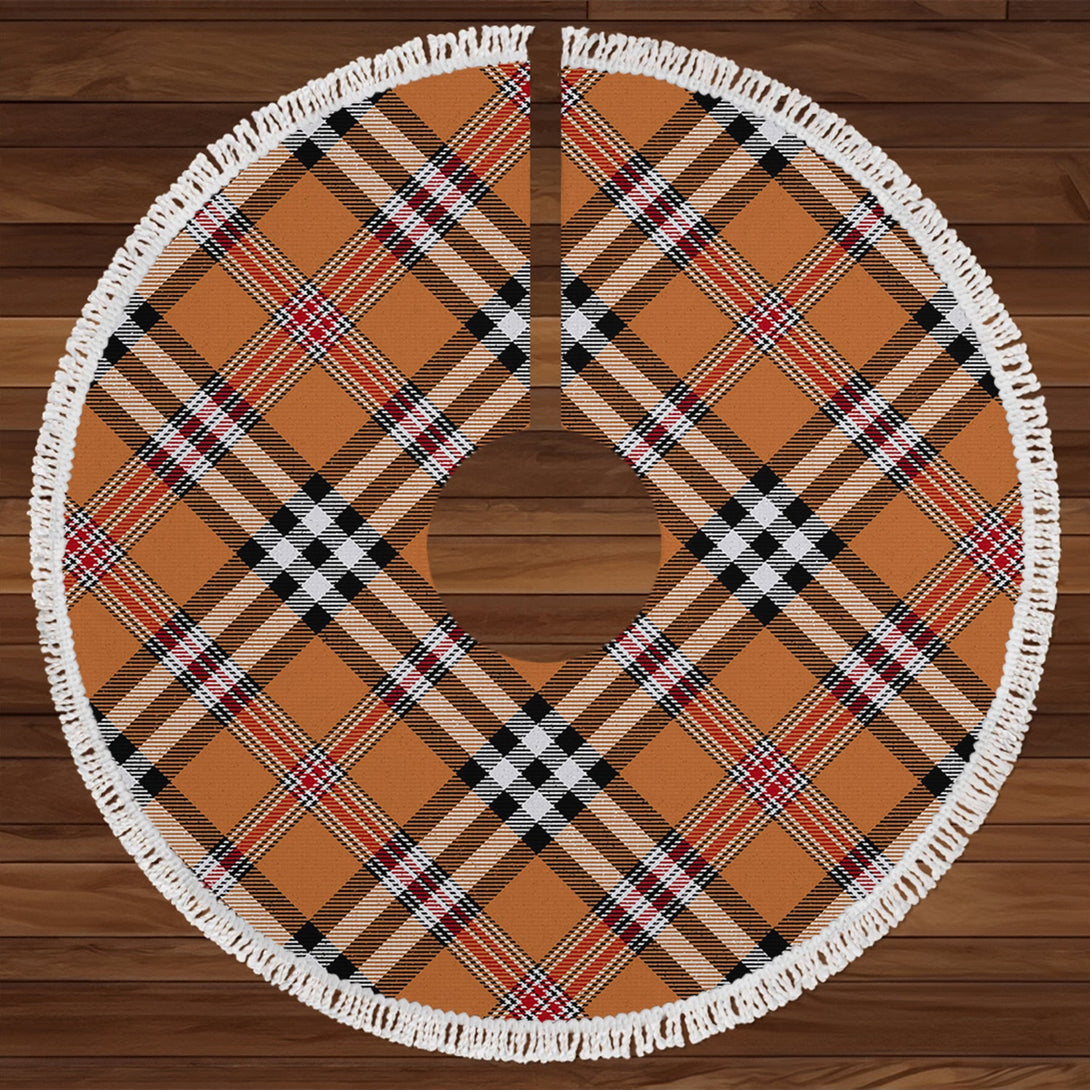 Thomson Camel 3 (Thompson Camel 3) Modern Tartan Christmas Tree Skirt