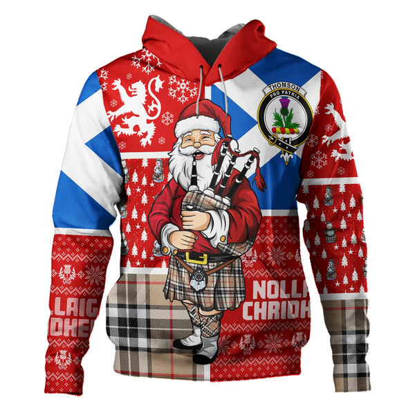 Thomson Camel (MacThomas Thompson Camel) Modern Clan Badge Tartan Hoodie Scotland Christmas Santa