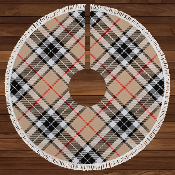 Thomson Camel (MacThomas Thompson Camel) Modern Tartan Christmas Tree Skirt