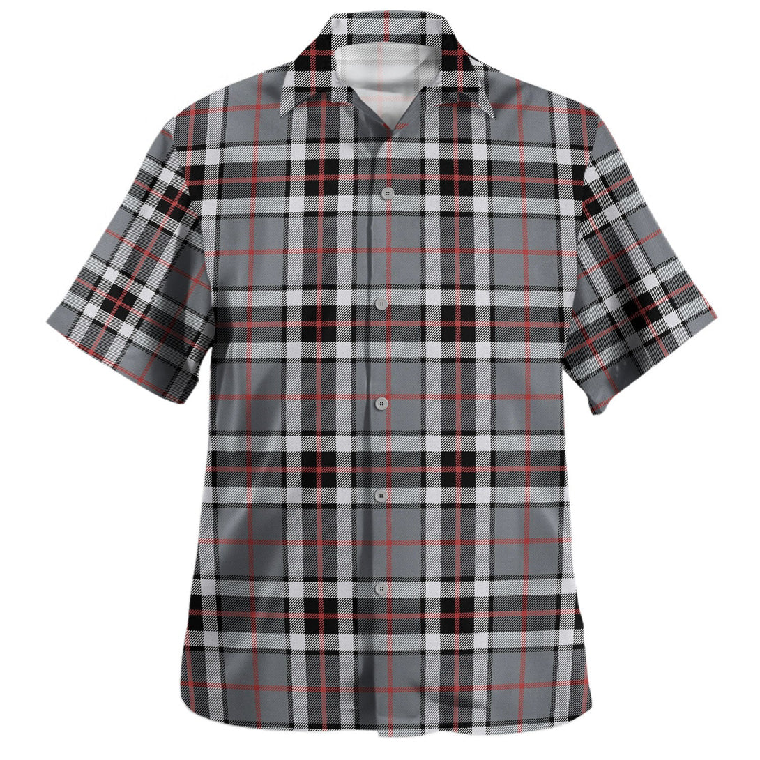 Thomson Dress Grey (Thompson Dress Grey) Weathered Tartan Hawaiian Shirt