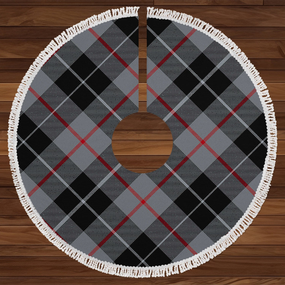 Thomson Grey 2 (Thompson Grey 2) Modern Tartan Christmas Tree Skirt