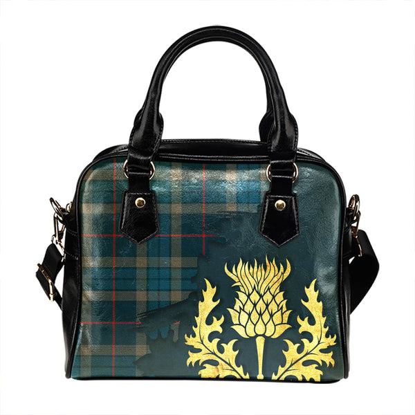 Thorburn (Thurburn) Modern Tartan Shoulder Handbag Thistle Oldest Style