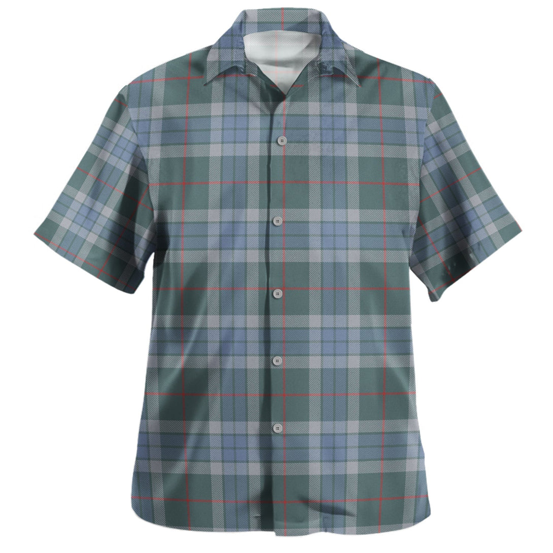 Thorburn (Thurburn) Weathered Clan Badge Tartan Hawaiian Shirt