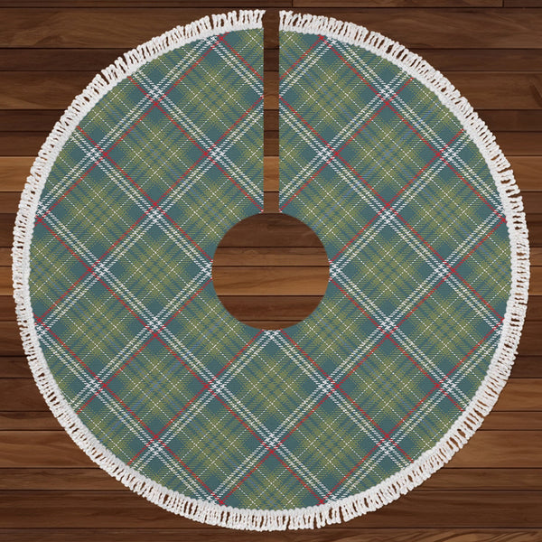 Toshach Weathered Clan Badge Tartan Christmas Tree Skirt