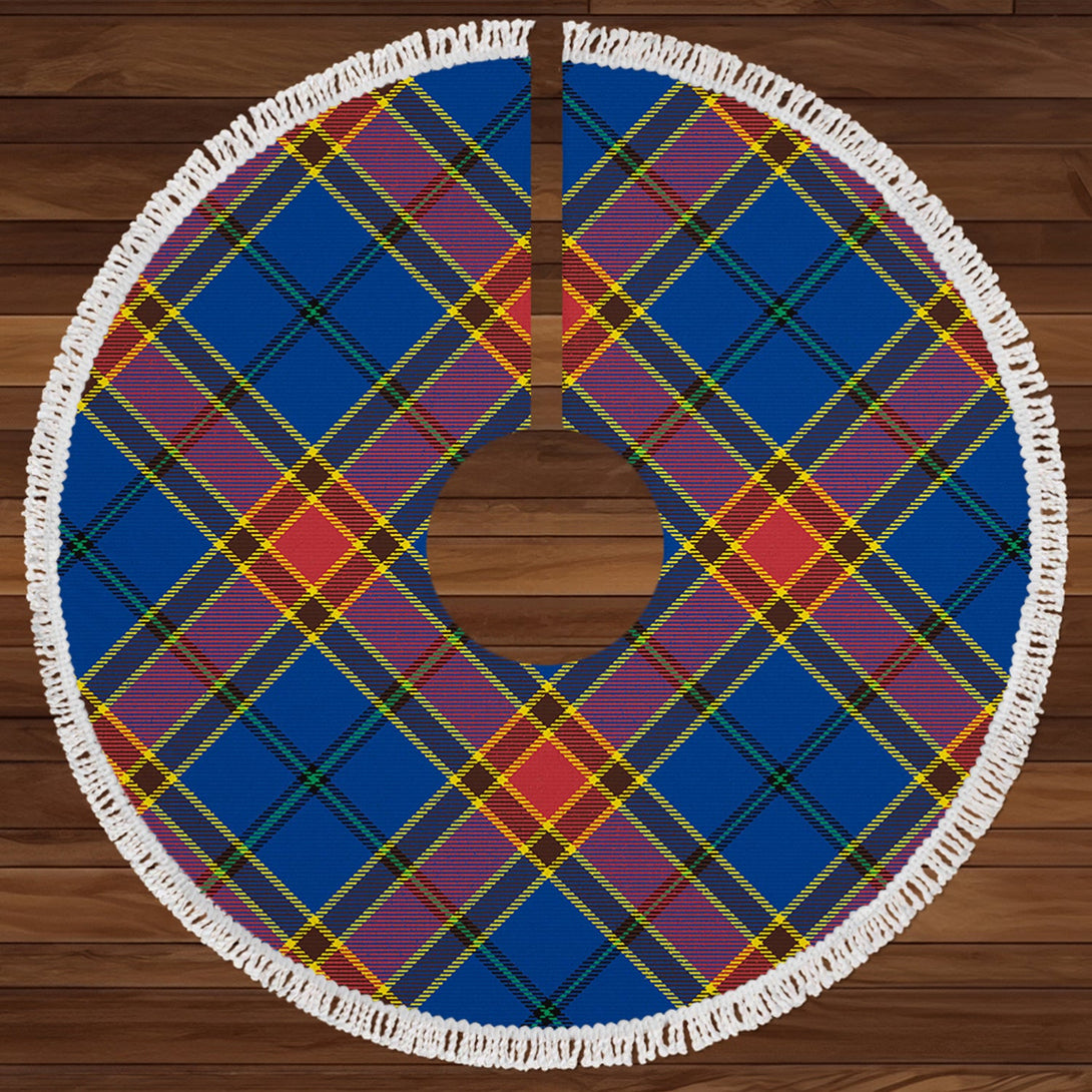 Traill (Trayle) Modern Clan Badge Tartan Christmas Tree Skirt