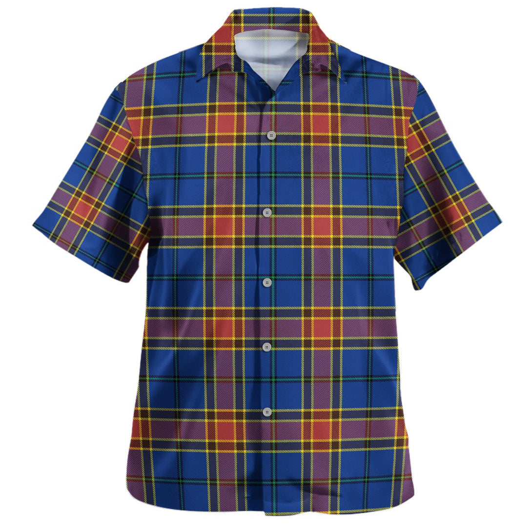 Traill (Trayle) Modern Clan Badge Tartan Hawaiian Shirt