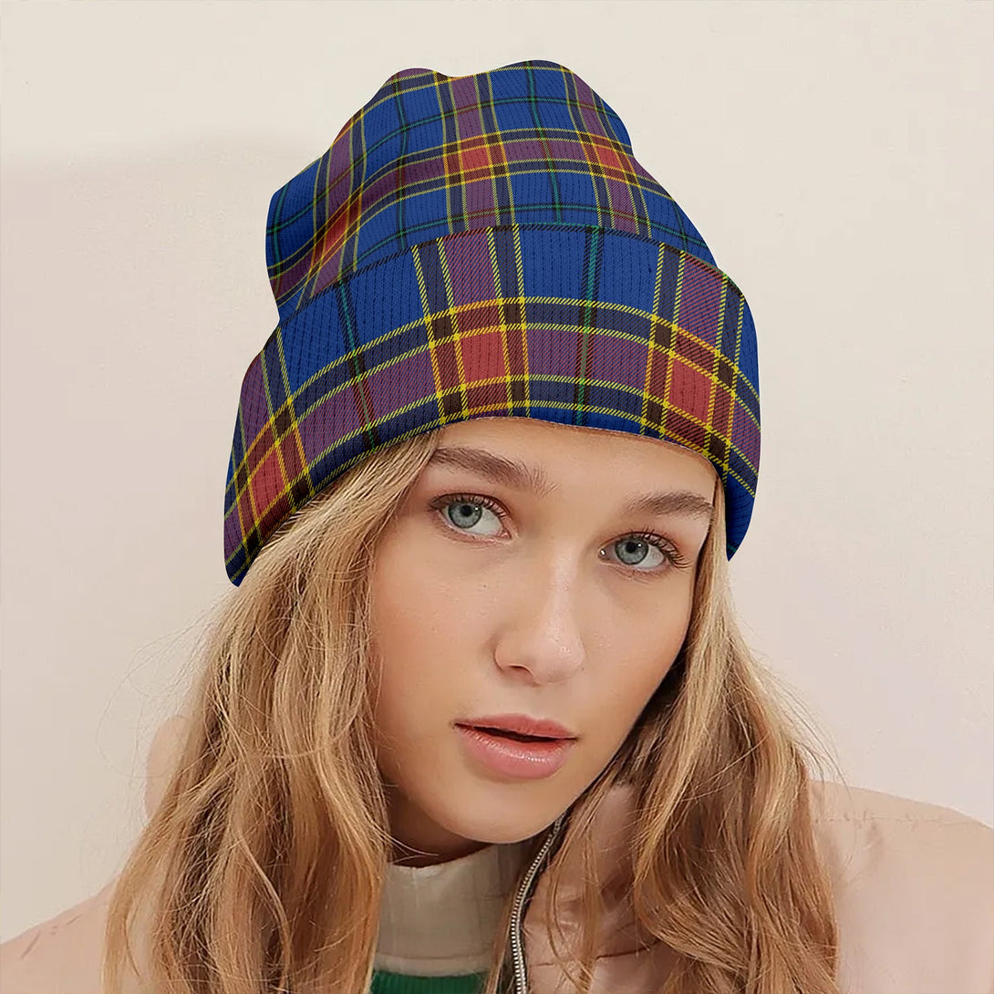 Traill (Trayle) Modern Clan Badge Tartan Knitted Beanie