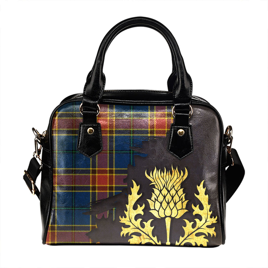 Traill (Trayle) Modern Tartan Shoulder Handbag Thistle Oldest Style