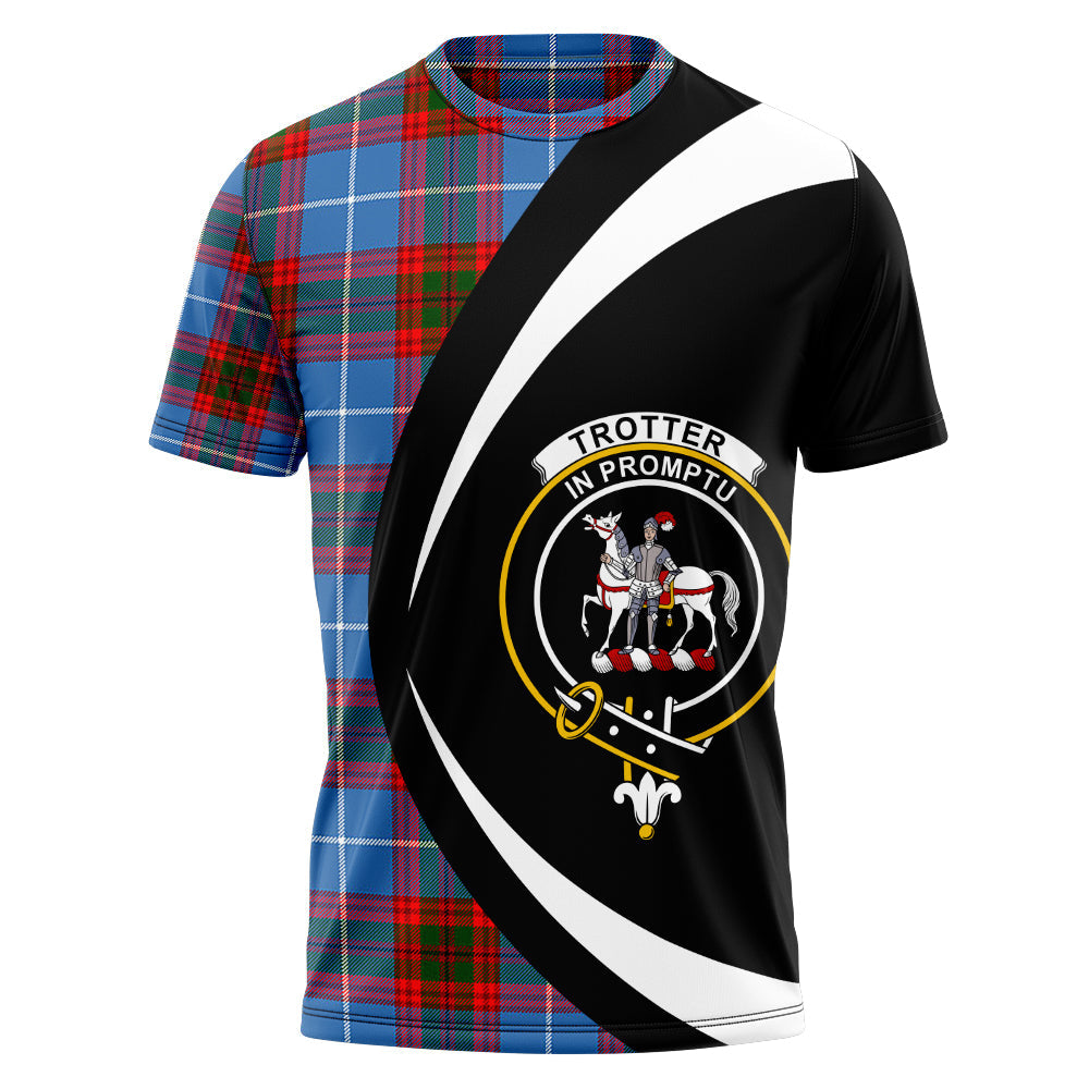 Trotter Clan Badge Tartan T-Shirt Circle Style Personalized