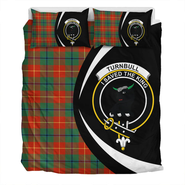 Turnbull Dress Ancient Clan Badge Tartan Bedding Set Circle Style