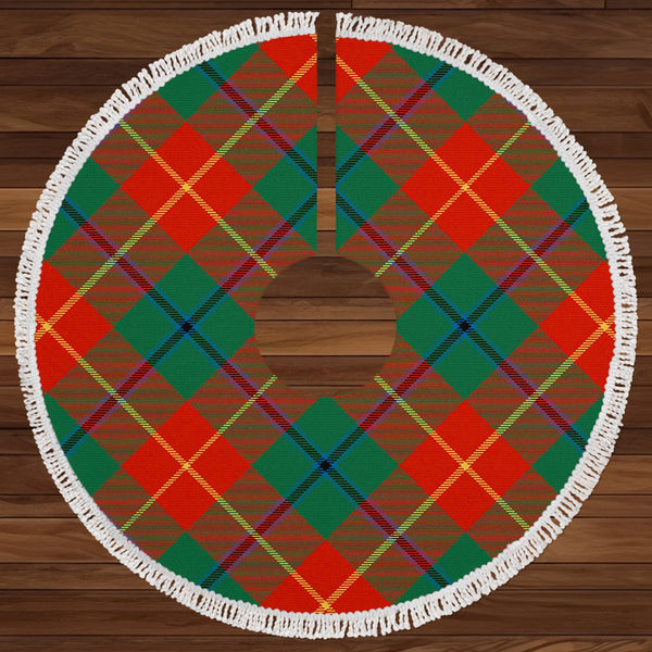 Turnbull Dress Ancient Clan Badge Tartan Christmas Tree Skirt