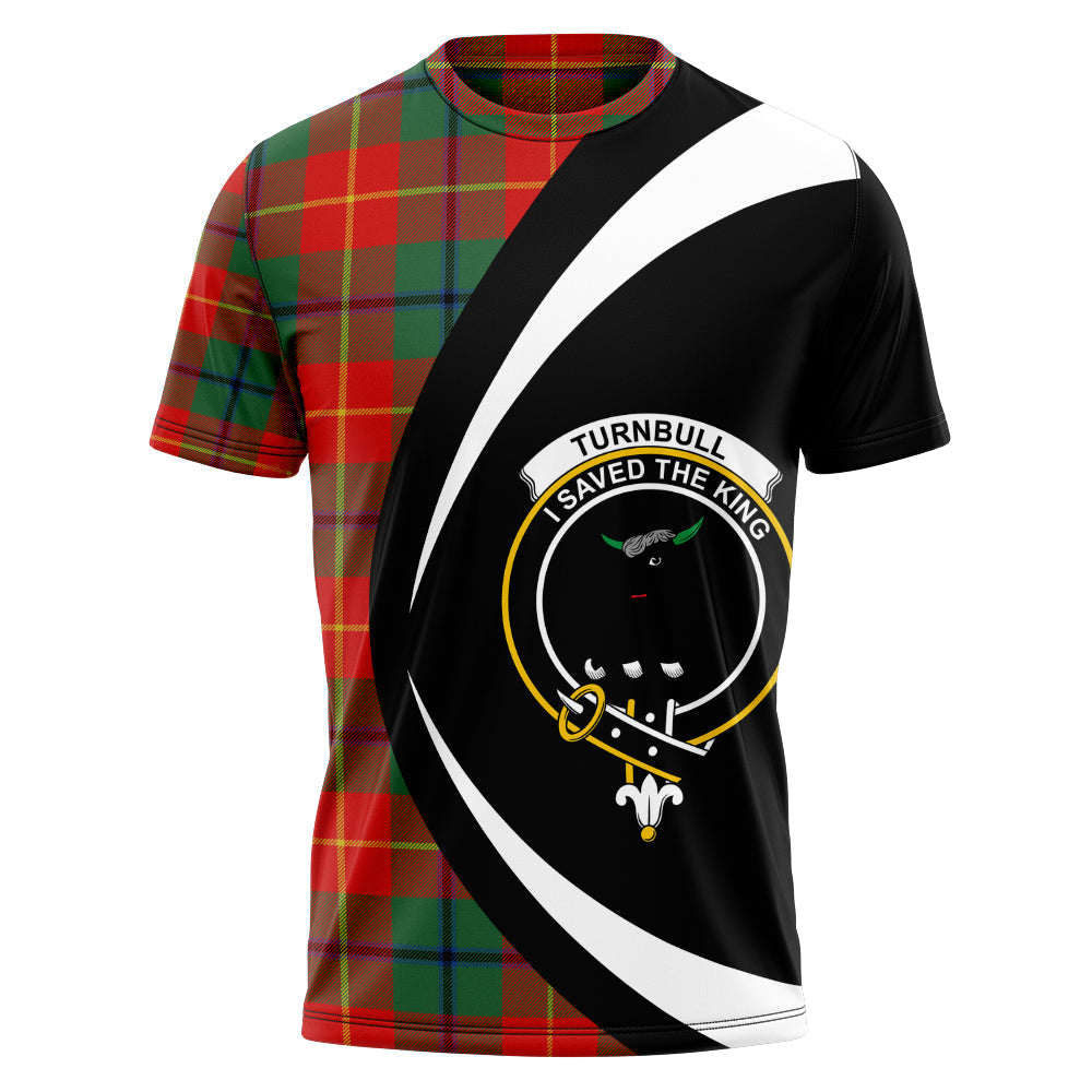 Turnbull Dress Modern Clan Badge Tartan T-Shirt Circle Style Personalized