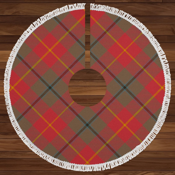 Turnbull Dress Weathered Clan Badge Tartan Christmas Tree Skirt