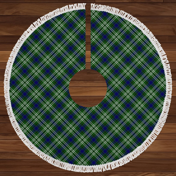 Tweedside District Clan Badge Tartan Christmas Tree Skirt