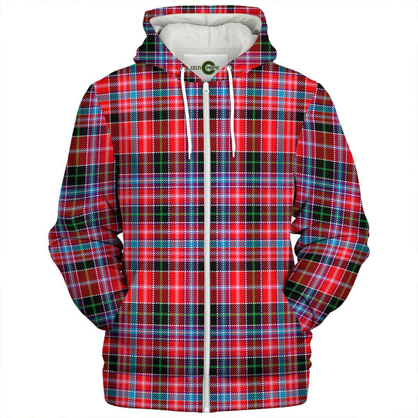 Udny Clan Badge Tartan Sherpa Hoodie