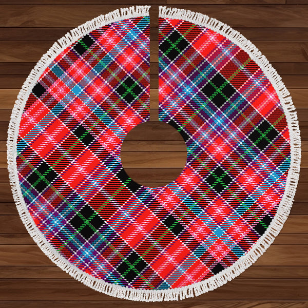 Udny Clan Badge Tartan Christmas Tree Skirt