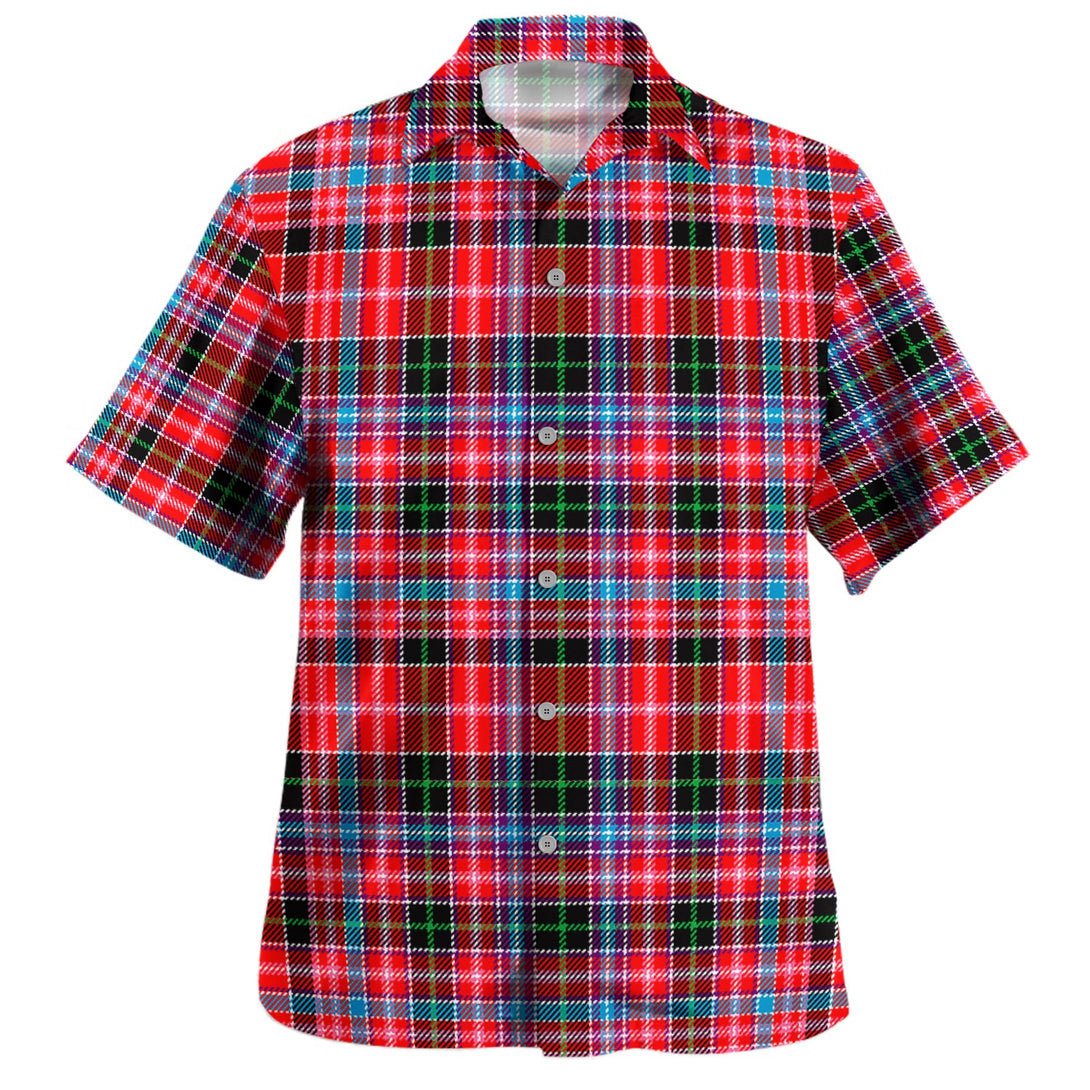 Udny Clan Badge Tartan Hawaiian Shirt