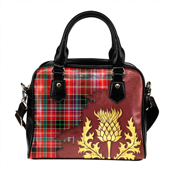 Udny Tartan Shoulder Handbag Thistle Oldest Style