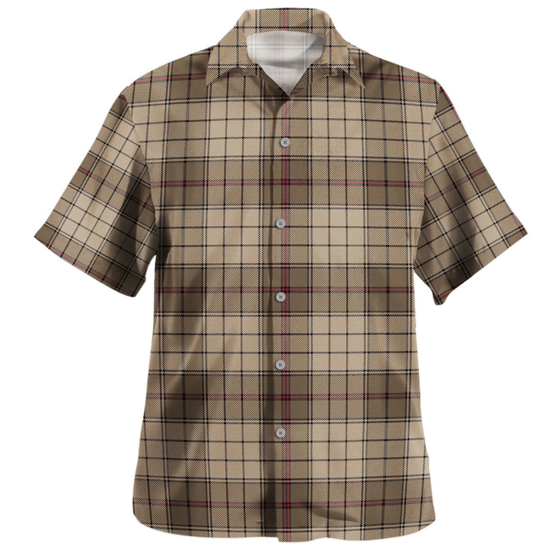 Ulster Brown Modern Tartan Hawaiian Shirt