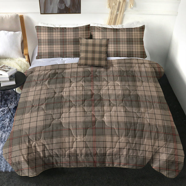 Ulster Brown Weathered Tartan Comforter