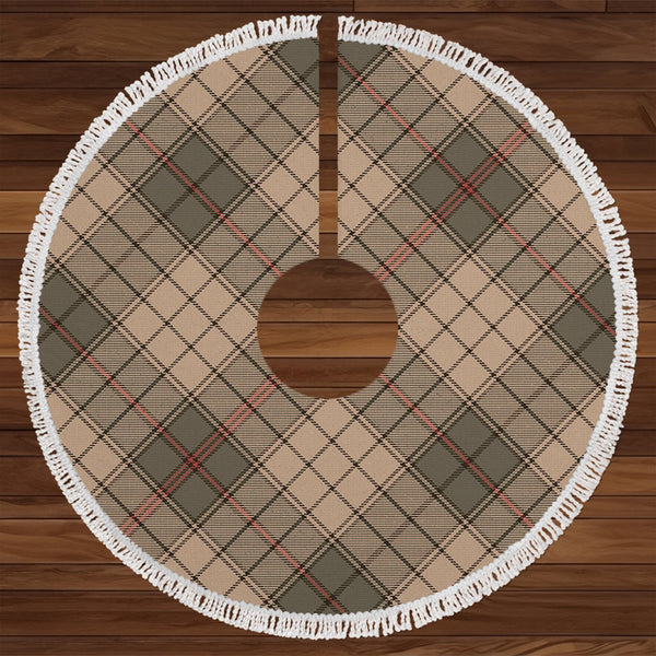 Ulster Brown Weathered Tartan Christmas Tree Skirt