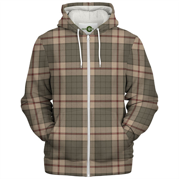 Ulster Peat Weathered Tartan Sherpa Hoodie