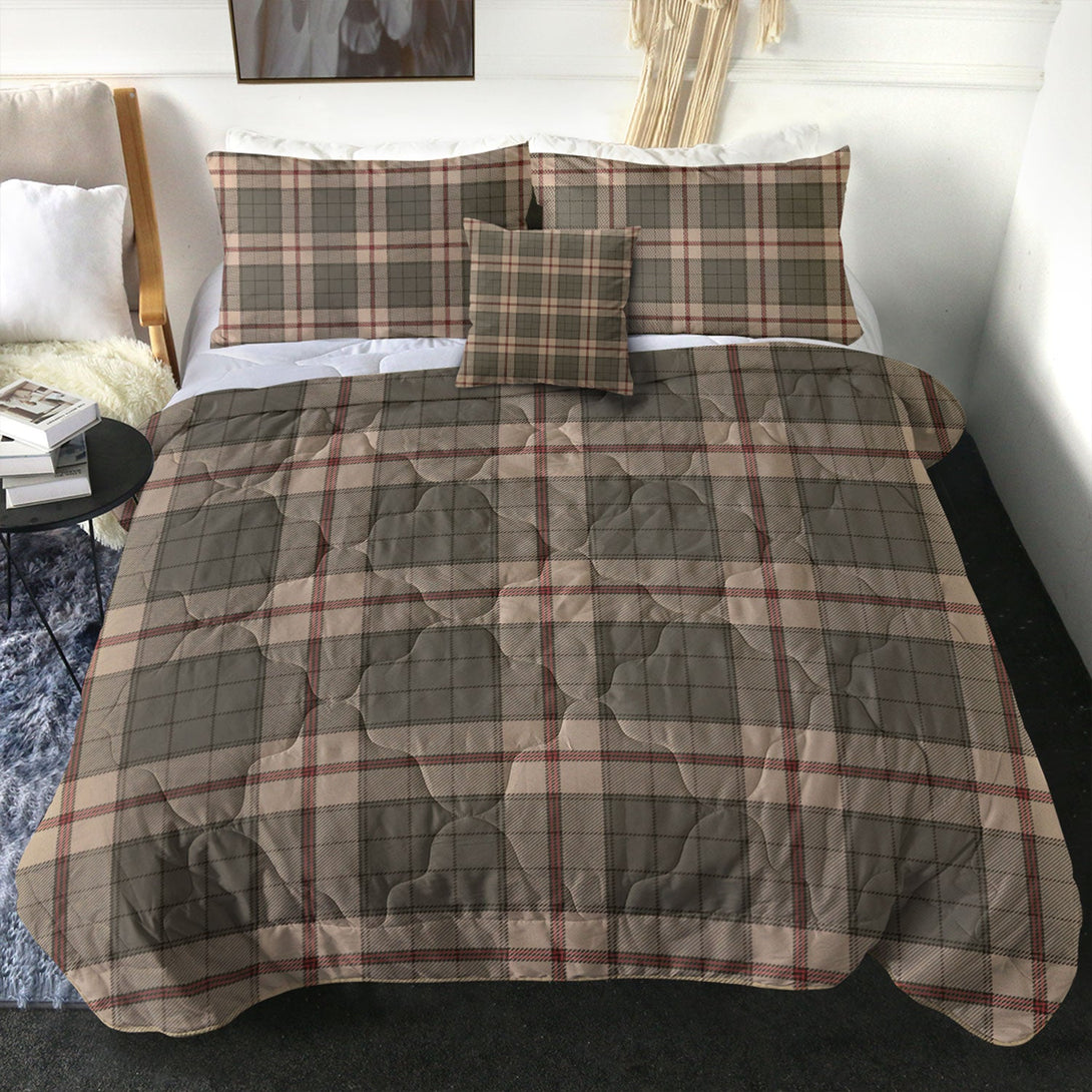 Ulster Peat Weathered Tartan Comforter