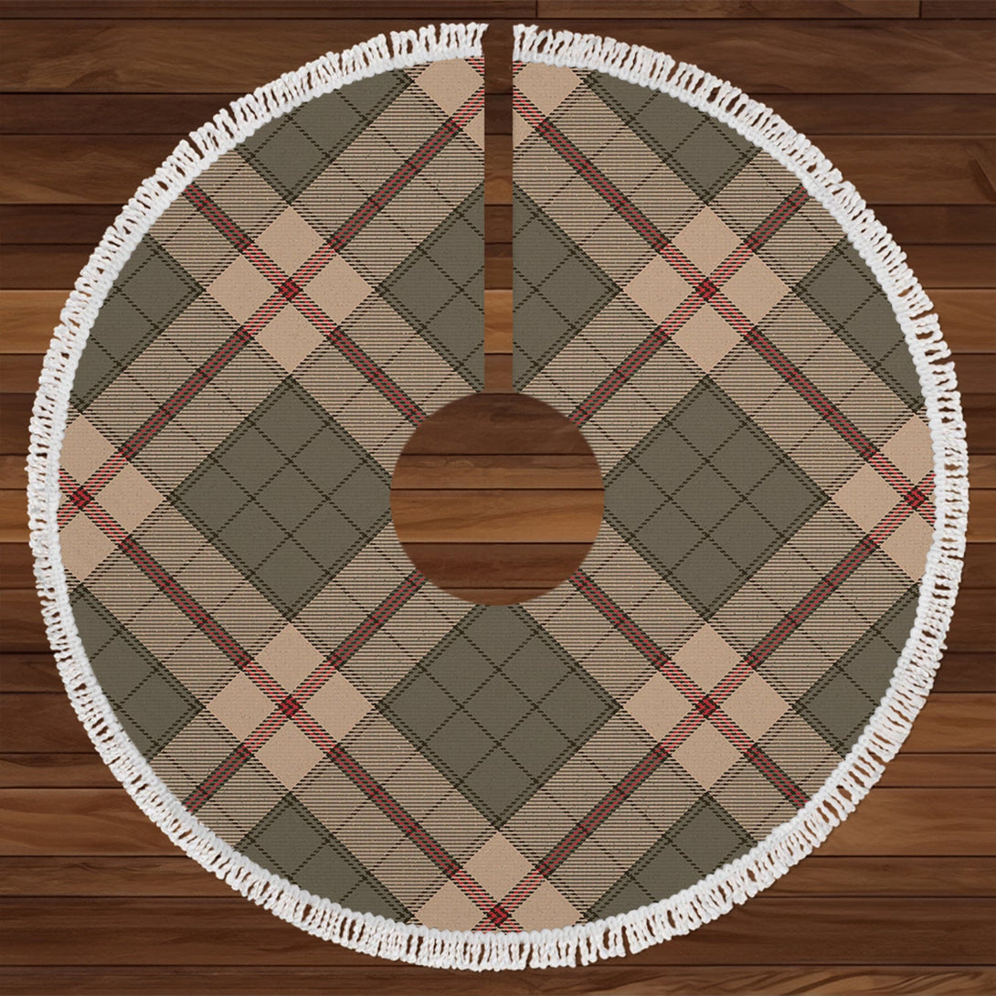 Ulster Peat Weathered Tartan Christmas Tree Skirt