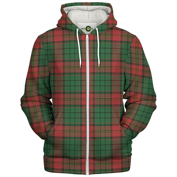 Ulster Red Ancient Tartan Sherpa Hoodie