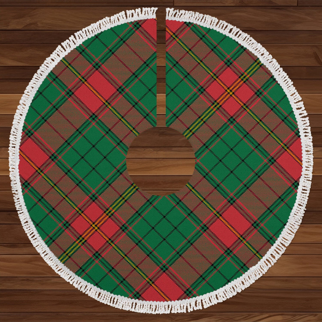 Ulster Red Ancient Tartan Christmas Tree Skirt