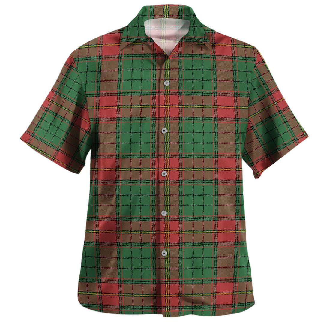 Ulster Red Ancient Tartan Hawaiian Shirt