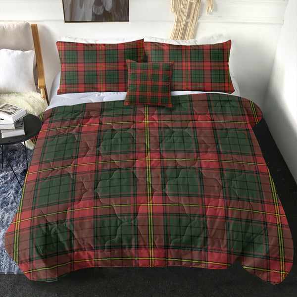 Ulster Red Modern Tartan Comforter