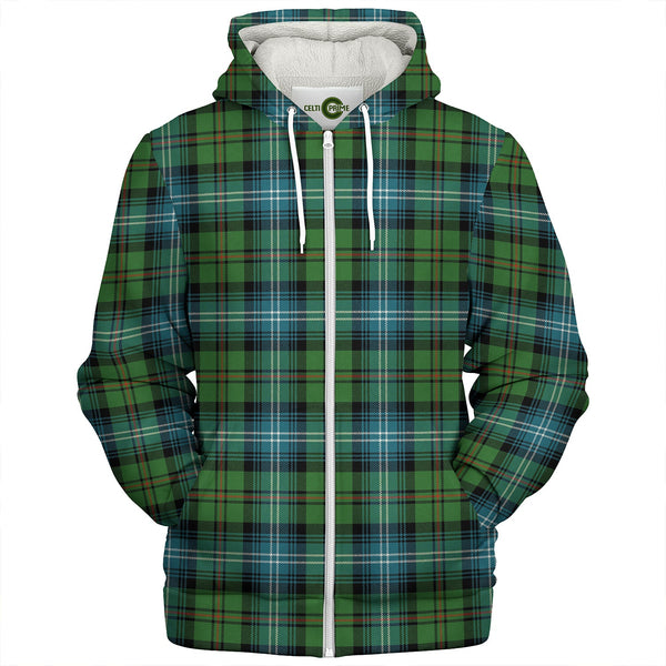 Urquhart Ancient Clan Badge Tartan Sherpa Hoodie