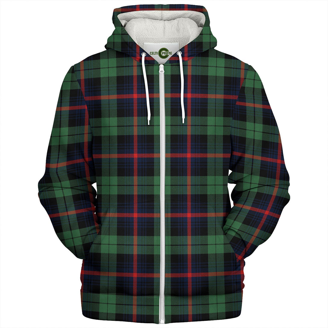 Urquhart Broad Red Modern Tartan Sherpa Hoodie