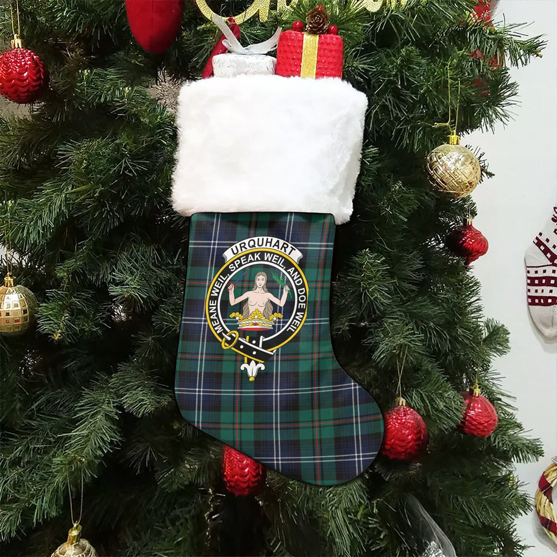 Urquhart Modern Clan Badge Tartan Christmas Stocking