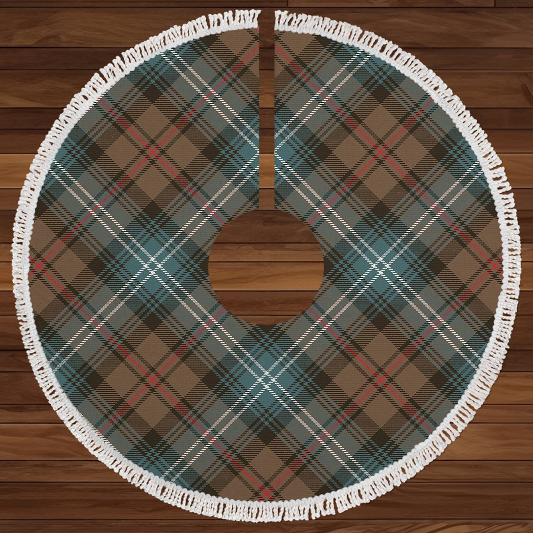 Urquhart Weathered Clan Badge Tartan Christmas Tree Skirt