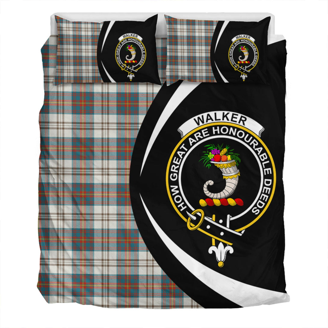 Walker Dress Ancient Clan Badge Tartan Bedding Set Circle Style