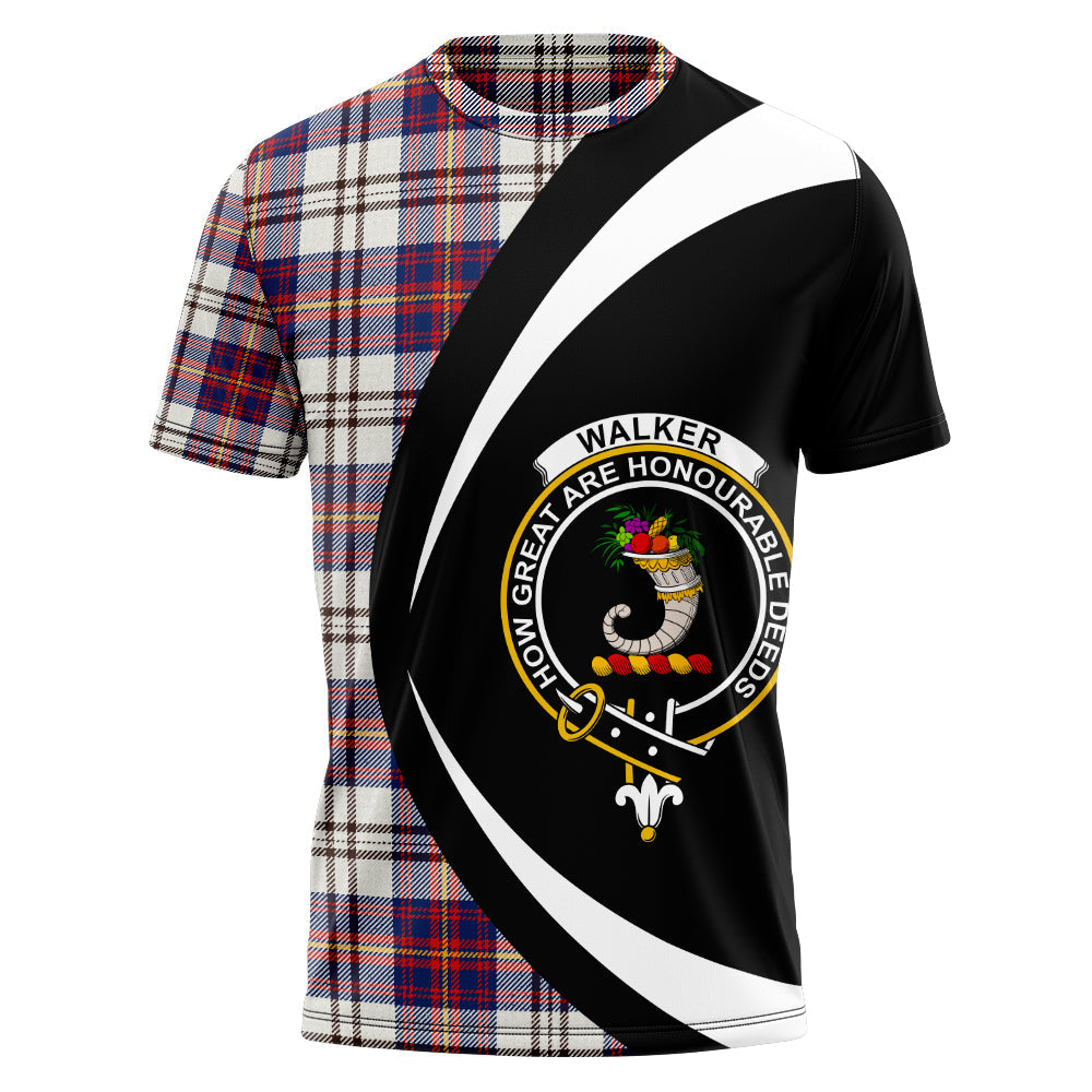 Walker Dress Modern Clan Badge Tartan T-Shirt Circle Style Personalized