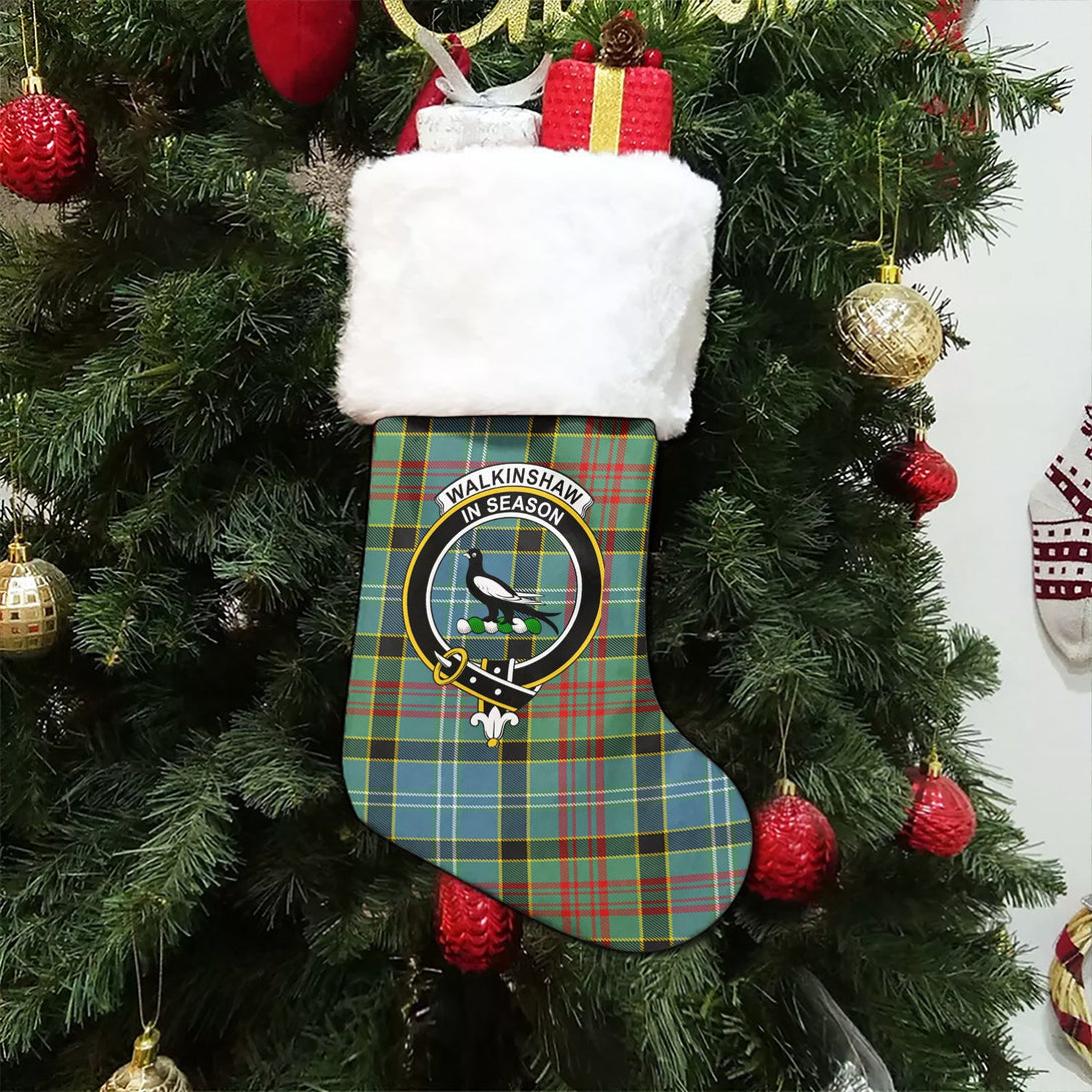 Walkinshaw Clan Badge Tartan Christmas Stocking