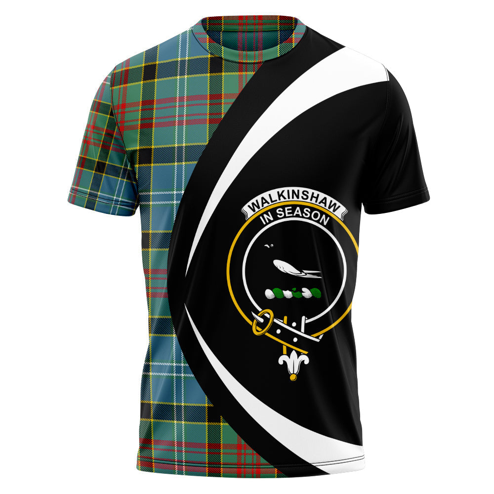 Walkinshaw Clan Badge Tartan T-Shirt Circle Style Personalized