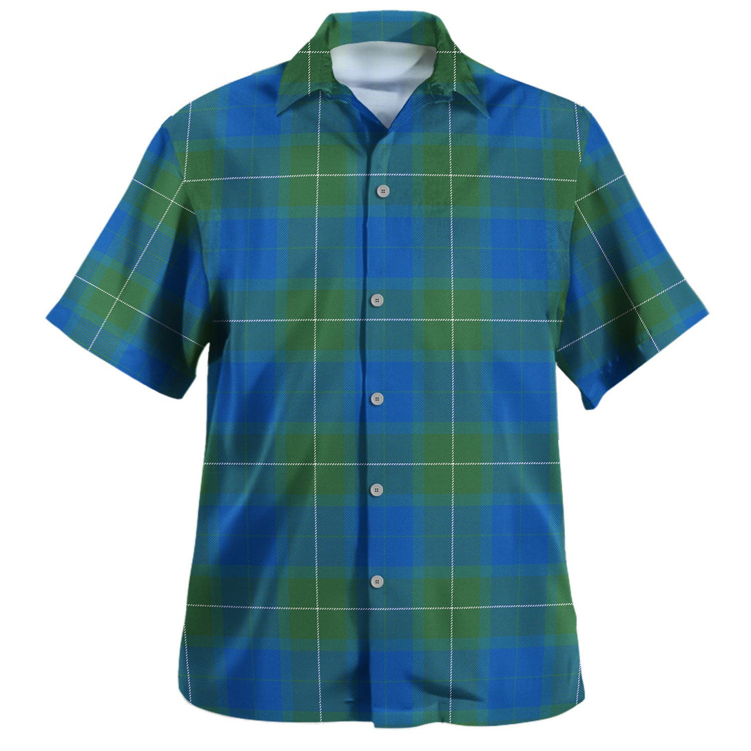 Wallace Blue (Wallas Blue) Ancient Tartan Hawaiian Shirt