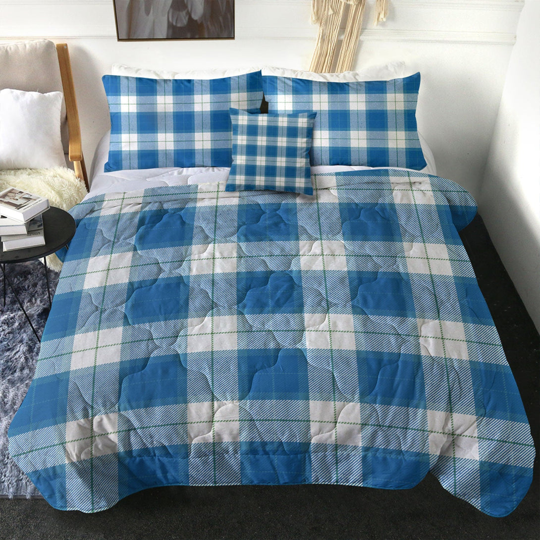 Wallace Dress Blue (Wallas Dress Blue) Ancient Tartan Comforter