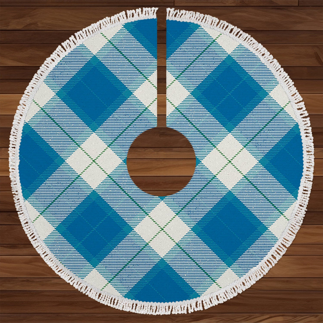 Wallace Dress Blue (Wallas Dress Blue) Ancient Tartan Christmas Tree Skirt